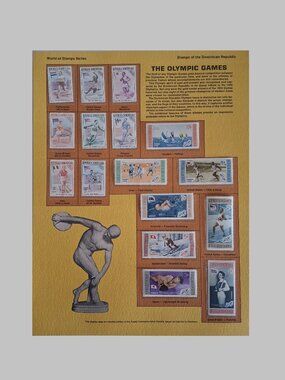 Frameable Wall Art Display Card 10X13 Olympics Olympic Athletes Medalists
